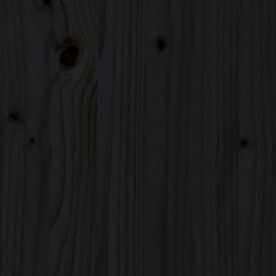 Bed Headboard Black 156 cm Solid Wood Pine Payday Deals
