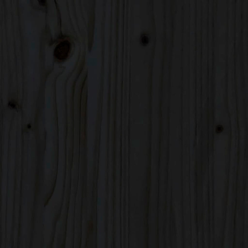 Bed Headboard Black 156 cm Solid Wood Pine Payday Deals