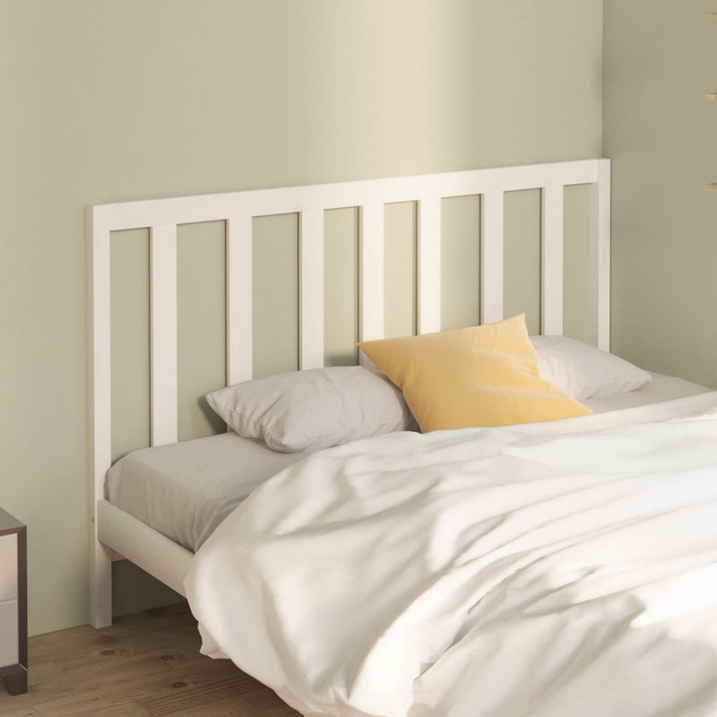 Bed Headboard White 141 cm Solid Wood Pine Payday Deals