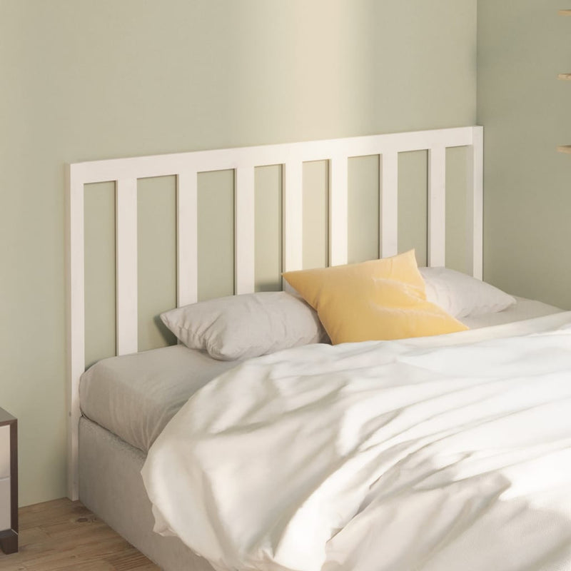 Bed Headboard White 141 cm Solid Wood Pine Payday Deals
