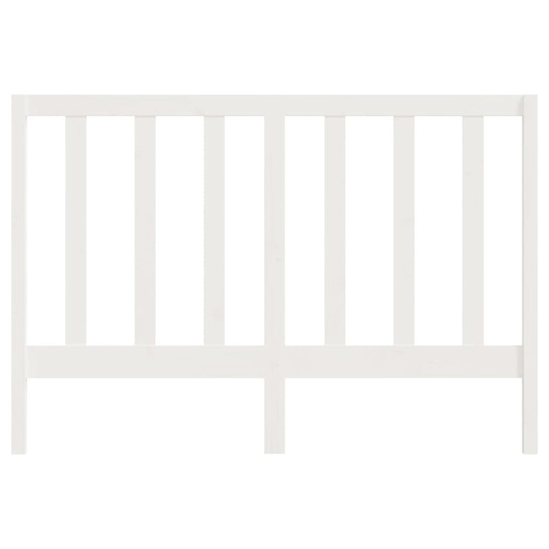 Bed Headboard White 141 cm Solid Wood Pine Payday Deals