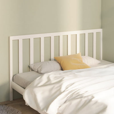 Bed Headboard White 186 cm Solid Wood Pine Payday Deals