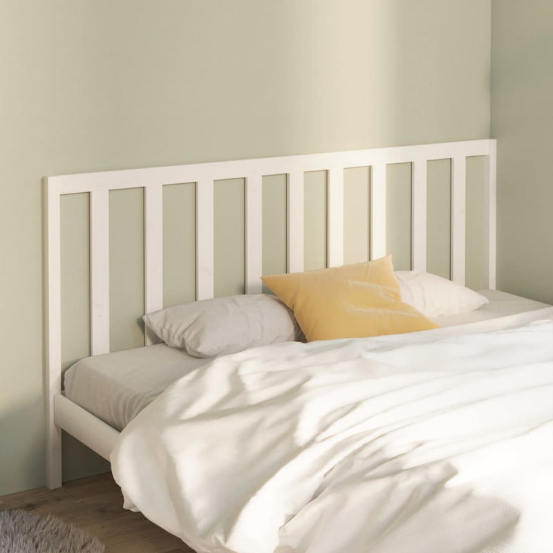 Bed Headboard White 186 cm Solid Wood Pine Payday Deals