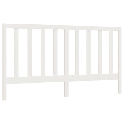 Bed Headboard White 186 cm Solid Wood Pine Payday Deals