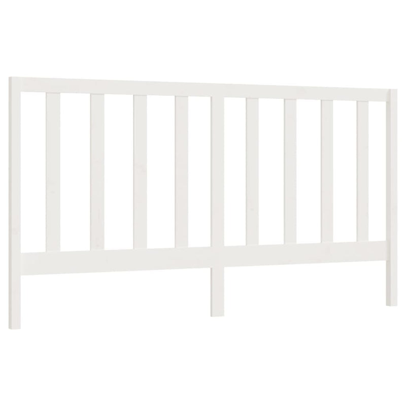 Bed Headboard White 186 cm Solid Wood Pine Payday Deals