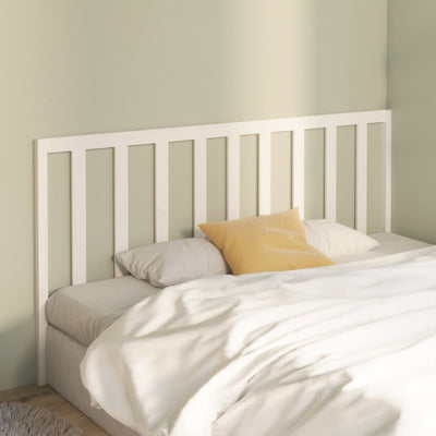 Bed Headboard White 186 cm Solid Wood Pine Payday Deals