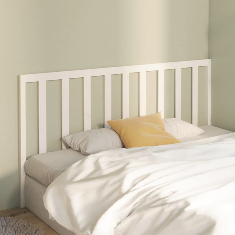Bed Headboard White 186 cm Solid Wood Pine Payday Deals