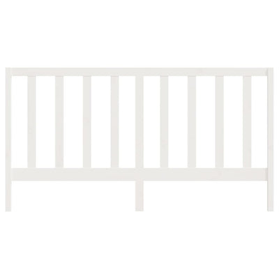 Bed Headboard White 186 cm Solid Wood Pine Payday Deals