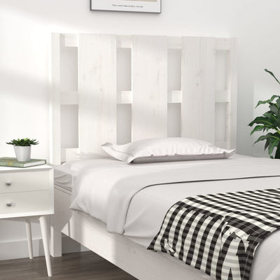 Bed Headboard White 95.5 cm Solid Wood Pine Payday Deals