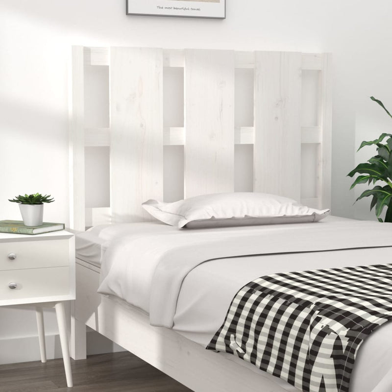 Bed Headboard White 95.5 cm Solid Wood Pine Payday Deals