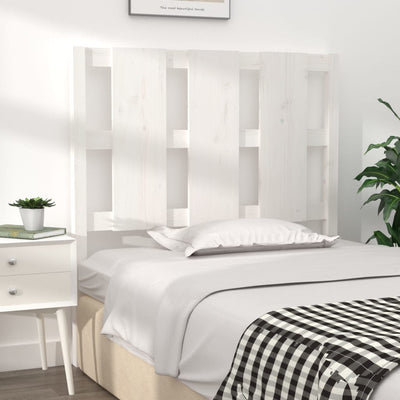 Bed Headboard White 95.5 cm Solid Wood Pine Payday Deals