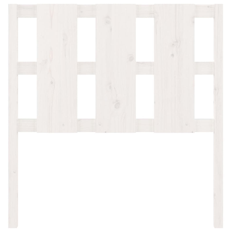 Bed Headboard White 95.5 cm Solid Wood Pine Payday Deals