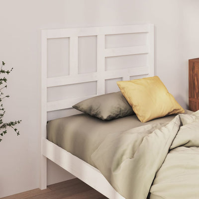 Bed Headboard White 96 cm Solid Wood Pine Payday Deals