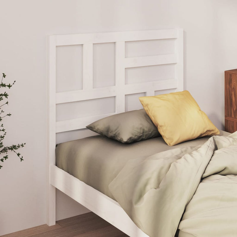 Bed Headboard White 96 cm Solid Wood Pine Payday Deals