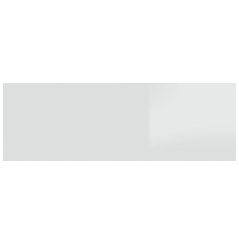 Bed Headboard with Cabinets High Gloss White 240 cm Engineered Wood Payday Deals