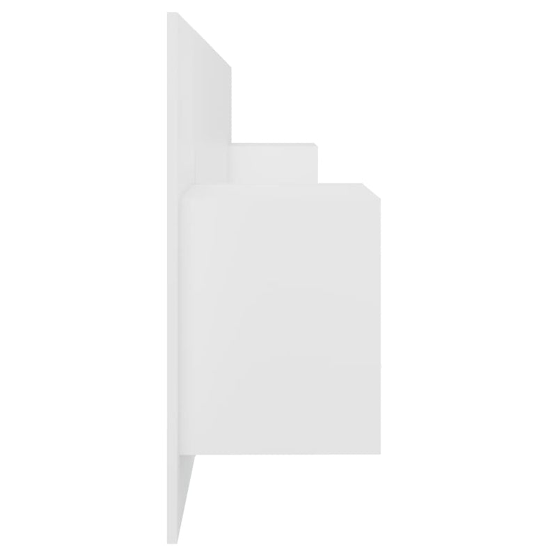 Bed Headboard with Cabinets White 200 cm Engineered Wood Payday Deals