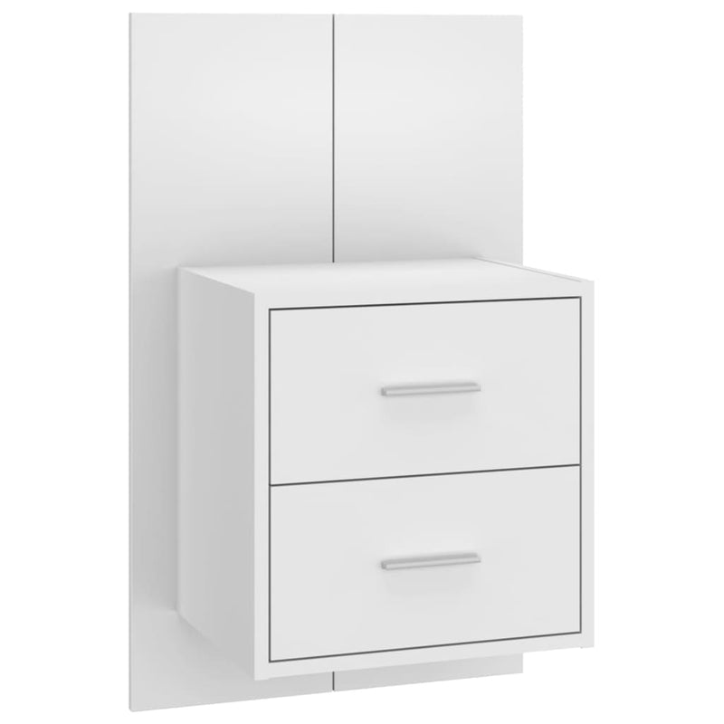 Bed Headboard with Cabinets White 240 cm Engineered Wood Payday Deals