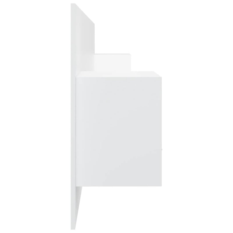 Bed Headboard with Cabinets White 240 cm Engineered Wood Payday Deals
