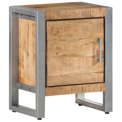 Bedside Cabinet 40x30x50 cm Rough Mango Wood Payday Deals