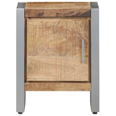 Bedside Cabinet 40x30x50 cm Rough Mango Wood Payday Deals