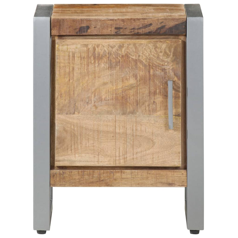 Bedside Cabinet 40x30x50 cm Rough Mango Wood Payday Deals