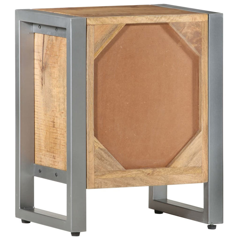 Bedside Cabinet 40x30x50 cm Rough Mango Wood Payday Deals