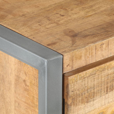 Bedside Cabinet 40x30x50 cm Rough Mango Wood Payday Deals