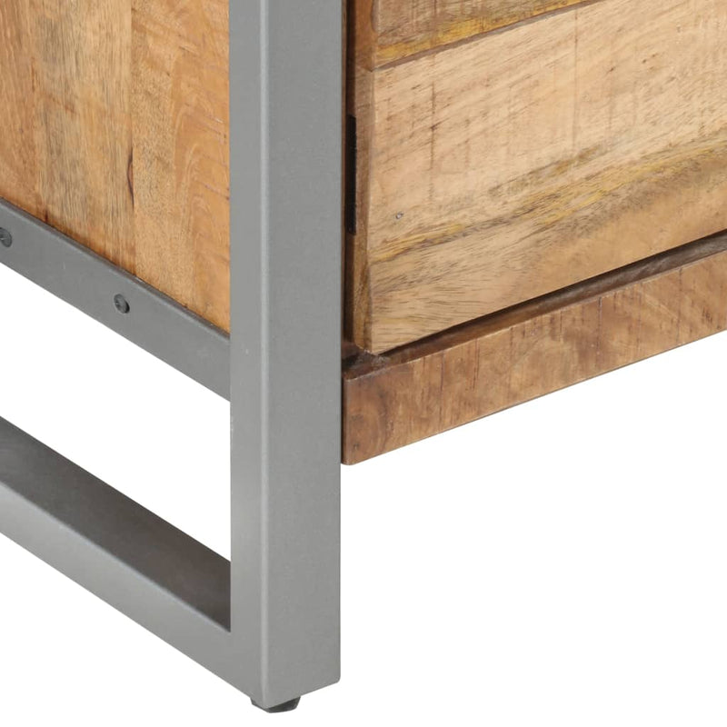 Bedside Cabinet 40x30x50 cm Rough Mango Wood Payday Deals