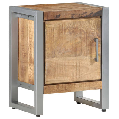 Bedside Cabinet 40x30x50 cm Rough Mango Wood Payday Deals