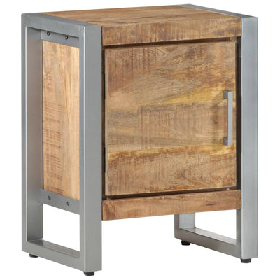 Bedside Cabinet 40x30x50 cm Rough Mango Wood Payday Deals