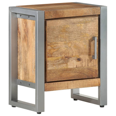 Bedside Cabinet 40x30x50 cm Rough Mango Wood Payday Deals