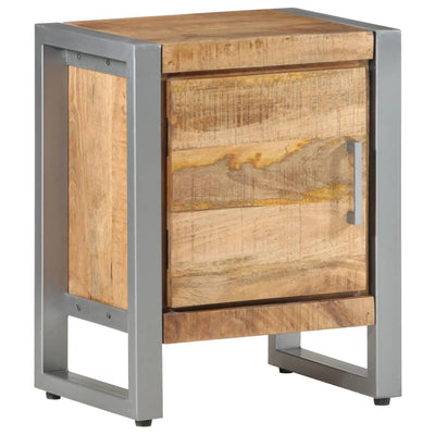 Bedside Cabinet 40x30x50 cm Rough Mango Wood Payday Deals