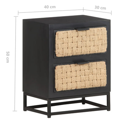 Bedside Cabinet 40x30x50 cm Solid Mango Wood Payday Deals