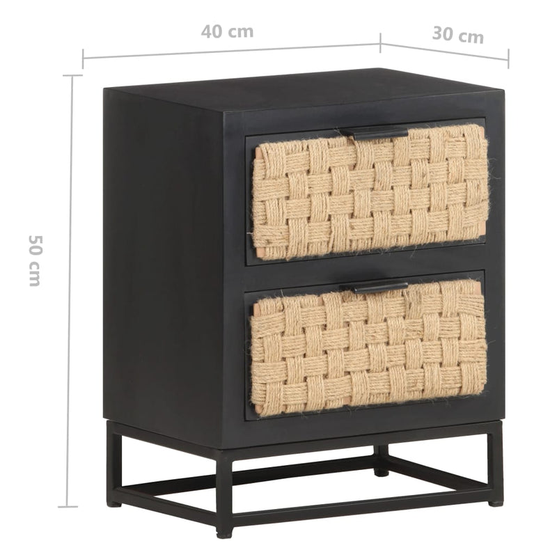 Bedside Cabinet 40x30x50 cm Solid Mango Wood Payday Deals