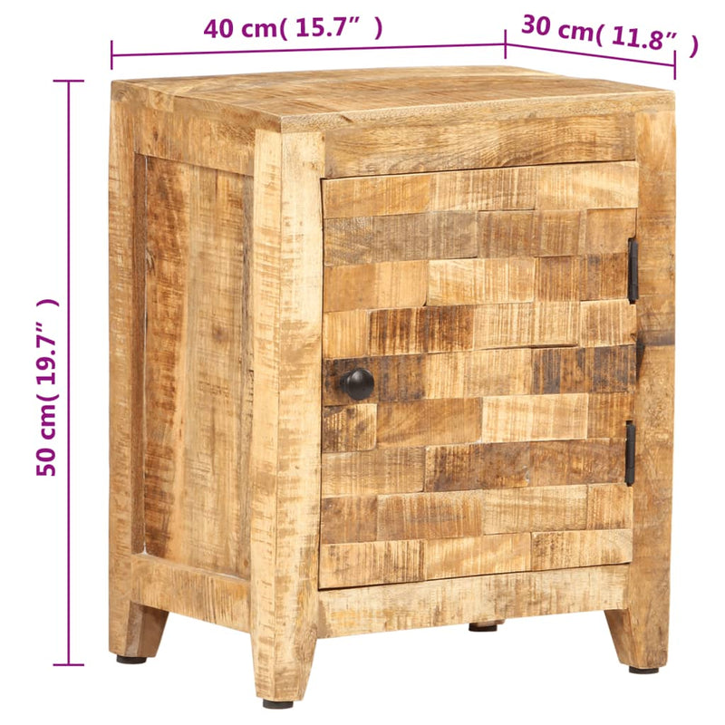 Bedside Cabinet 40x30x50 cm Solid Mango Wood Payday Deals