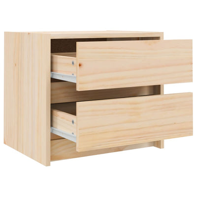 Bedside Cabinet 40x31x35.5 cm Solid Wood Pine Payday Deals