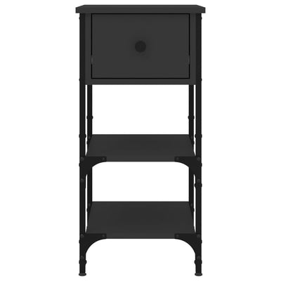 Bedside Cabinet Black 34x36x70 cm Engineered Wood Payday Deals