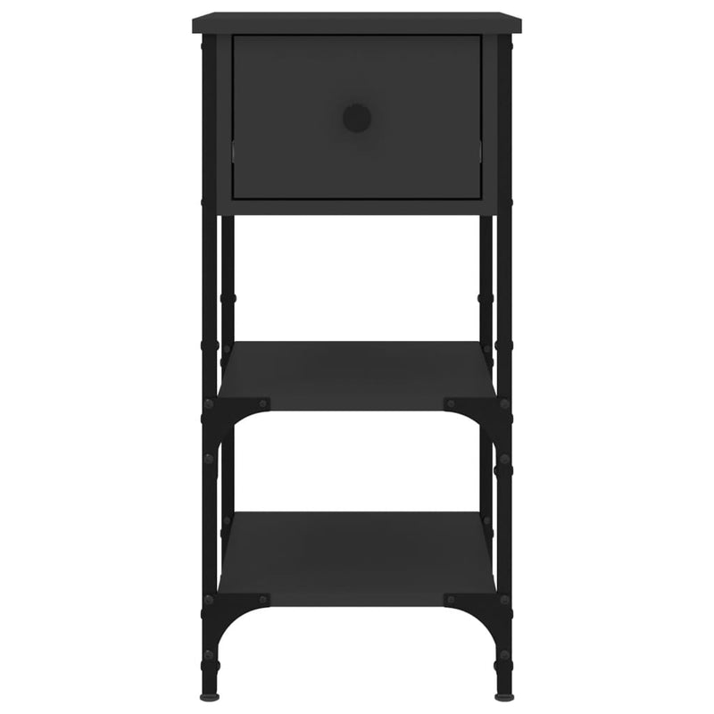Bedside Cabinet Black 34x36x70 cm Engineered Wood Payday Deals