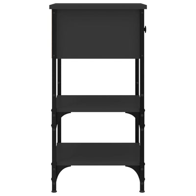Bedside Cabinet Black 34x36x70 cm Engineered Wood Payday Deals