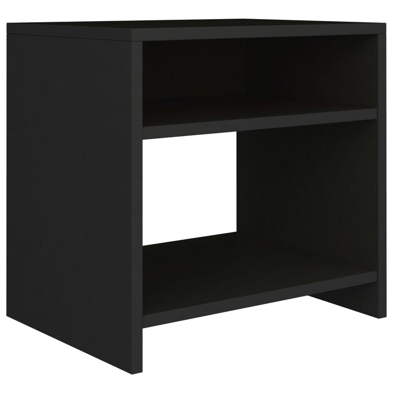 Bedside Cabinet Black 40x30x40 cm Engineered Wood Payday Deals