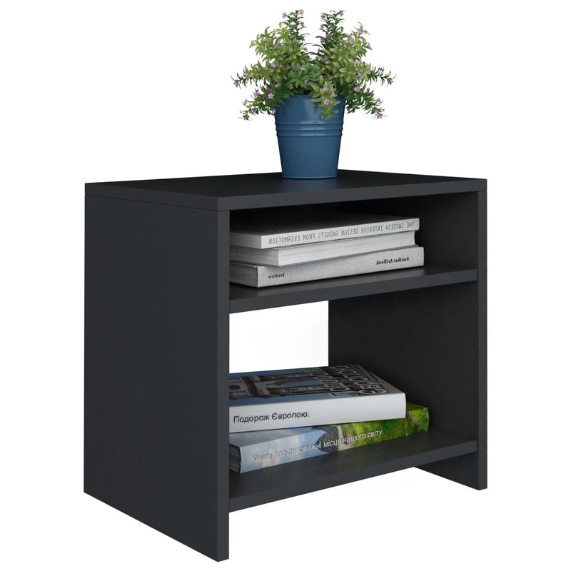 Bedside Cabinet Black 40x30x40 cm Engineered Wood Payday Deals