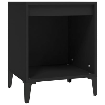 Bedside Cabinet Black 40x35x50 cm Payday Deals