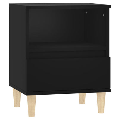 Bedside Cabinet Black 40x35x50 cm Payday Deals