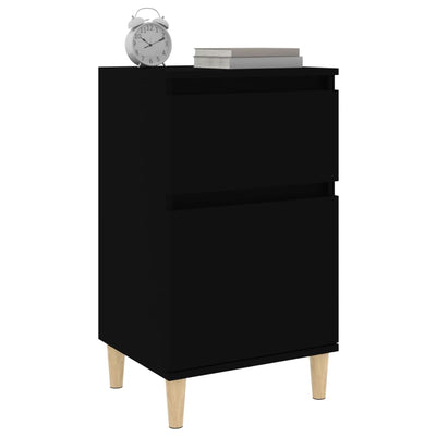 Bedside Cabinet Black 40x35x70 cm Payday Deals