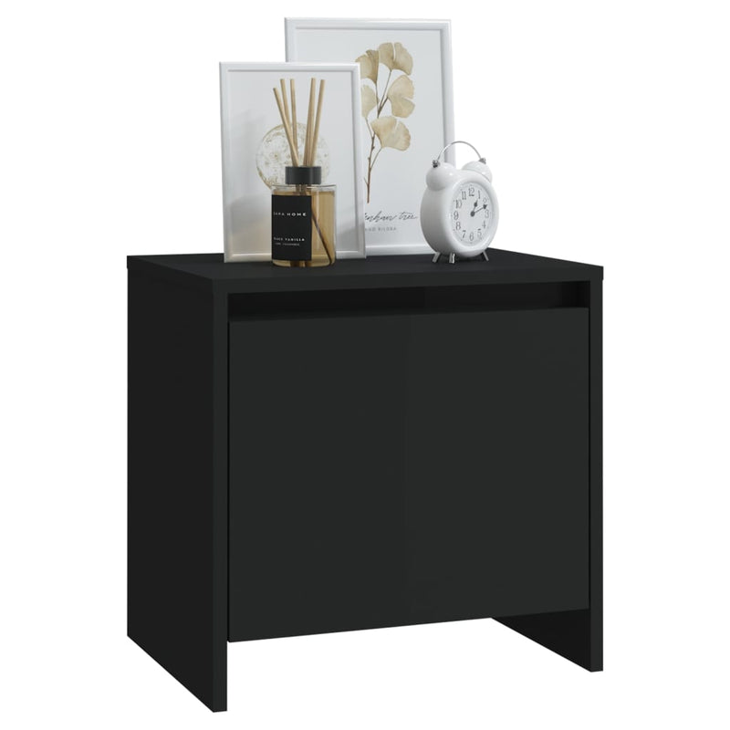 Bedside Cabinet Black 45x34x44.5 cm Engineered Wood Payday Deals