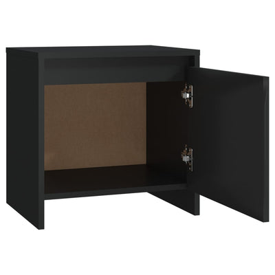 Bedside Cabinet Black 45x34x44.5 cm Engineered Wood Payday Deals