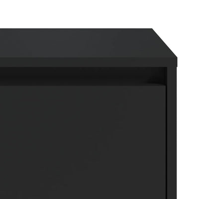 Bedside Cabinet Black 45x34x44.5 cm Engineered Wood Payday Deals