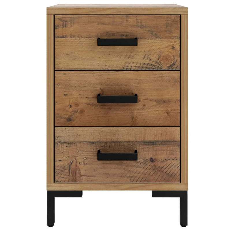 Bedside Cabinet Brown 40x30x55 cm Solid Pinewood Payday Deals