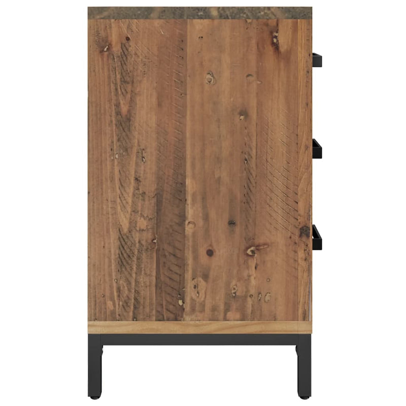 Bedside Cabinet Brown 40x30x55 cm Solid Pinewood Payday Deals
