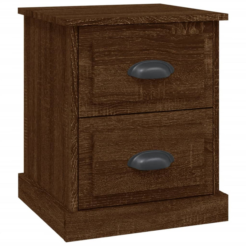 Bedside Cabinet Brown Oak 39x39x47.5 cm Engineered Wood Payday Deals